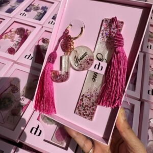 Keychain and Bookmark Set