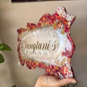 Resin Rose Nameplate