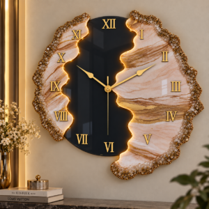 Luxury Geode Resin Wall Clock