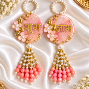 Shubh Labh Pink Pearl Tassels