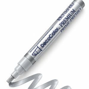 DecoColor Paint Marker, Premium Gold, 3 Way Chisel Tip - Silver