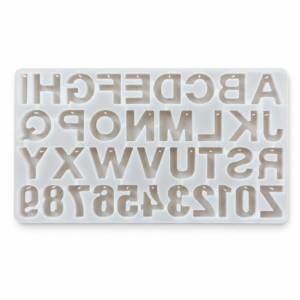 Back Alphabet Hole Keychain Mould