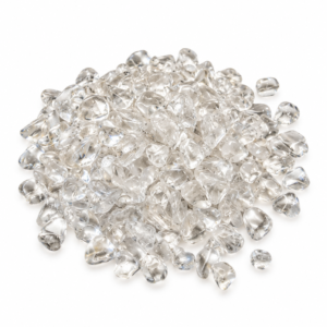 White crystal-like stone chips